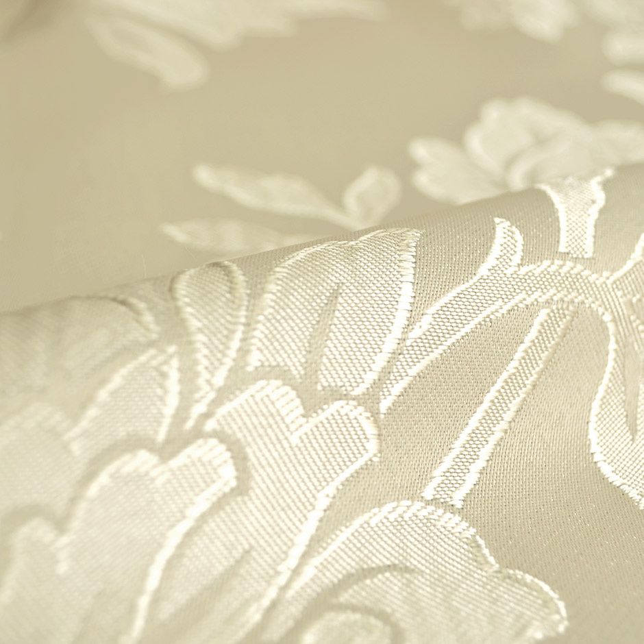 光沢のあるジャガード織りが美しい3級遮光カーテン　ナセリー