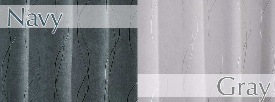 光沢のあるウェーブ柄が美しい2級遮光・3級遮光カーテン　CH30