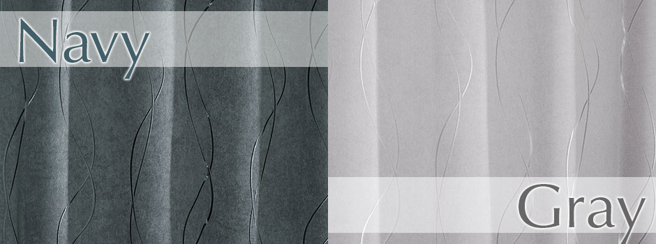 光沢のあるウェーブ柄が美しい2級遮光・3級遮光カーテン　CH30