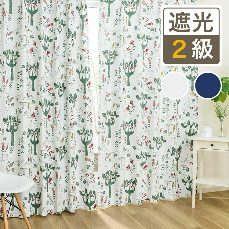 森林柄　コート　レトロ　カーテン 森林柄 コート レトロ カーテン